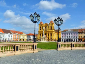 2 bedrooms appartement with furnished terrace and wifi at Timisoara