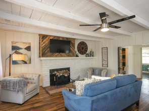Cozy River Retreat w/ Private Beach within 20 minutes of the city