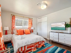 Eccentric Home With Pool Tiki hut Outdoor Kitchen