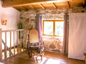Maison d'une chambre avec piscine partagee terrasse amenagee et wifi a Pougnadoresse
