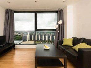 Trendy 10th floor studio apartment