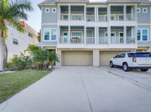 Steps to Shore: Modern Redington Beach Townhome