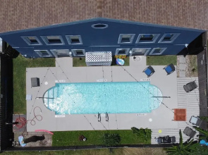 Beach Vibes Pool in Back Allows 8 2 Bedroom Home by Redawning