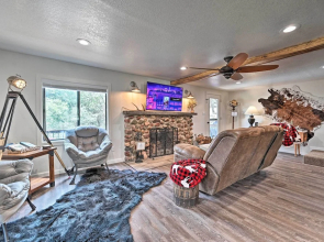 Hot Tub, Game Room: Dog-friendly Pine Cabin!