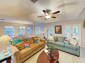 New Listing! Luxe Getaway W/ Sunroom, Near Beach 3 Bedroom Home