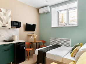 Апартаменты Vizit с новым дизайнерским ремонтом. Студия 1