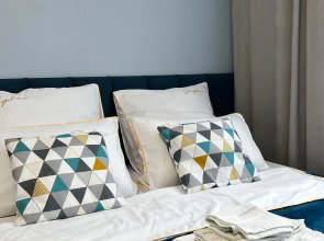 Квартира студия в голубых тонах