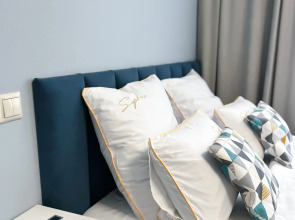 Квартира студия в голубых тонах