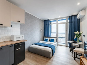 Апартаменты Студия на 23 Этаже с Видом на Москву