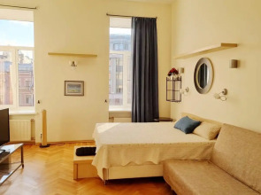 Апартаменты Студия с видом на реку Мойку у Эрмитажа