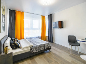 Апартаменты Брутальный Лев на 23 этаже с панорамным видом на реку