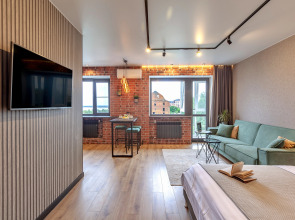 Апартаменты Лофт с видом на музей-Панораму и Волгу