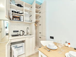 Квартира New Horizon Elans в скандинавском стиле с двумя отдельными кроватями