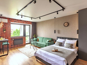 Апартаменты Лофт с видом на музей-Панораму и Волгу