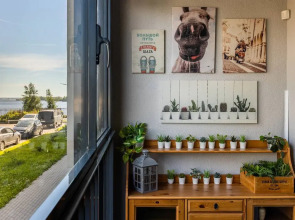 Апартаменты Prudius Apart с балконом у залива