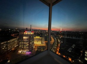 Студия Уютная с красивым видом у метро Технопарк