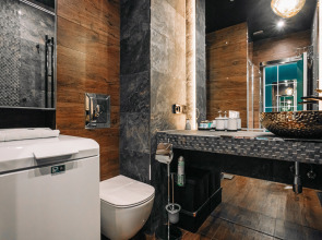 Апартаменты Lalapart Tropikana с ярким ремонтом на 30 этаже небоскреба Савеловский Сити