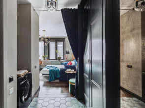 Апартаменты Lalapart Black Emerald с сауной в ЖК Савеловский Сити