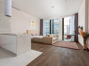 Апартаменты Sky City Moscow LUX Студия с большим окном с видом на все башни и город!