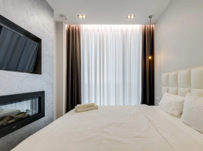 38 этаж, стильные апартаменты с приватным парком