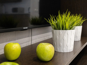 Уютная студия с видом на город