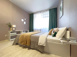 Апартаменты 2шка студия с шикарным видом на город у реки