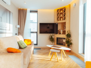 Апартаменты ОхтАпартЛюкс с сауной, камином и двумя спальнями