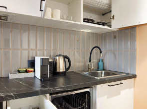 Апартаменты Стильная новая студия с видом на Москва-Сити