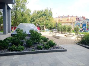 Квартира уютная с панорамным балконом в историческом районе Калининграда Амалинау