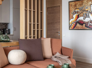 Квартира Moscow Deluxe Apartments Family suite city view-2