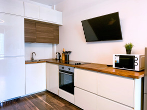 Апартаменты Просторная студия в ЖК Хедлайнер с видом на небоскребы Москва-Сити