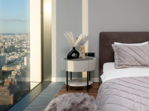 Красивый панорамный апартамент с 2 спальнями