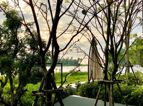 Апартаменты 2 спальни с видом на озеро в шаге от моря