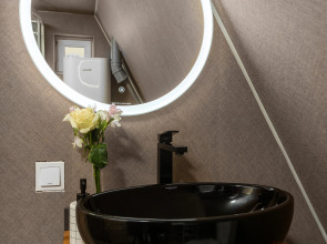 Частный дом A-frame с сауной у Игоры