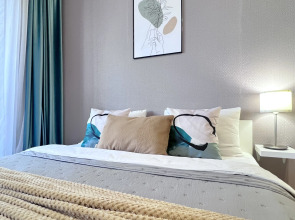 Апартаменты 2шка студия с шикарным видом на город у реки