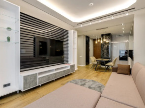 38 этаж, стильные апартаменты с приватным парком