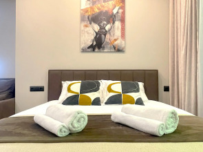 Апартаменты с видом на сосновый парк рядом с морем