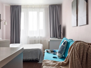 Квартира Студия Бирюза в 3 минутах пешком от метро Лесная