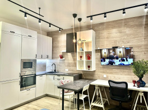 Квартира Люкс-Студия дизайнерская с видом на реку и Москва Сити