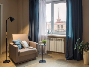 Апартаменты двухкомнатные с Видом на Привокзальную Площадь Hygge Karelia