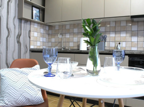 Апартаменты Apato Светлая студия с Завораживающим видом на город