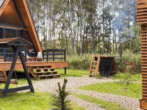 A-Frame S Bannym Chanom V Zhivopisnom Meste Sokolyya Gora Chalet