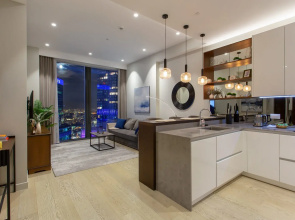 Апартаменты Sky City Moscow 62 этаж! Вид на Башни, Лужники, Парк победы и город! Очень уютный!
