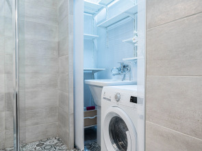 Апартаменты Lalapart Gray-white с панорамными окнами у метро ЦСКА