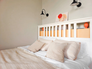 Апартаменты Стильная новая студия с видом на Москва-Сити