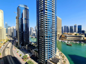 Апартаменты Marco Polo - High-rise 1BR Apt with Amazing Marina Views