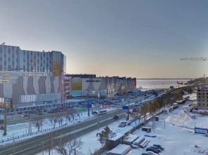 Квартира студия с видом на Амур и город