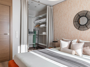 Квартира Moscow Deluxe Apartments Family suite city view-2