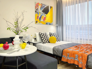 Uyutnaya studiya v novom komplekse Well ryadom s Baltijskim vokzalom Flat