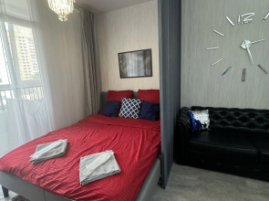 Квартира Студия с камином у парка